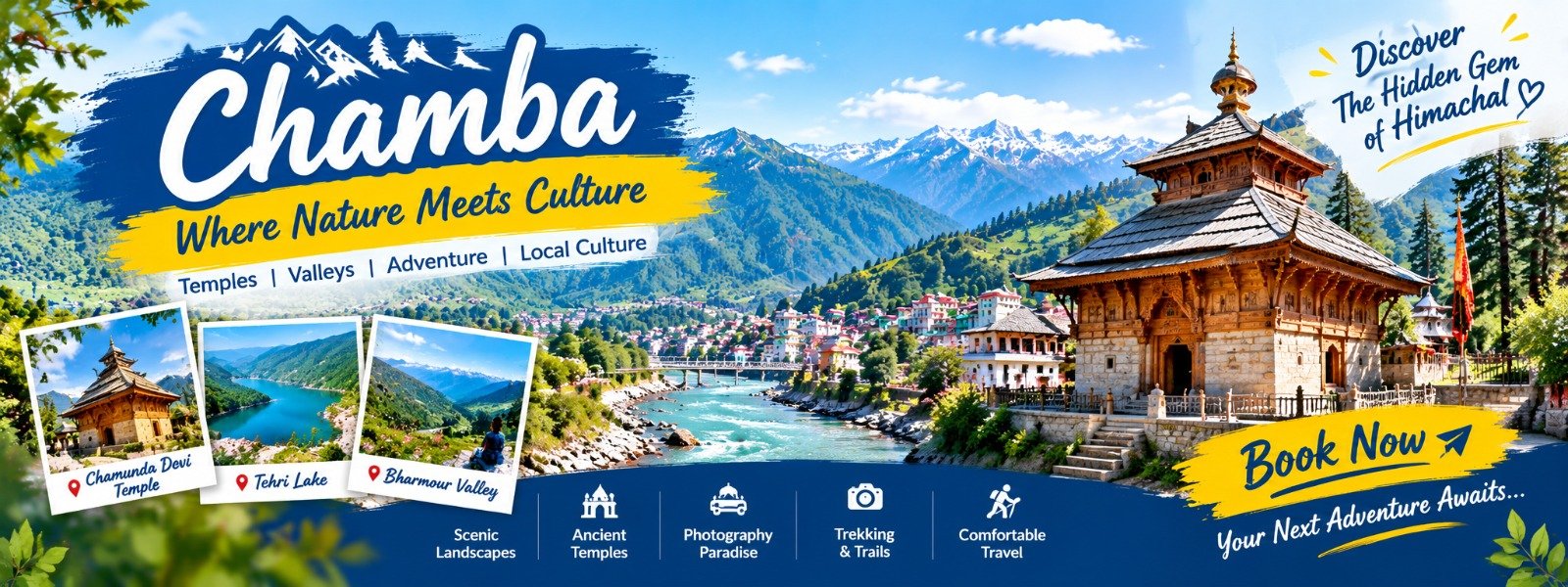 Historic temples and scenic views in Chamba – Explore with HimParisar Tours & Travels
