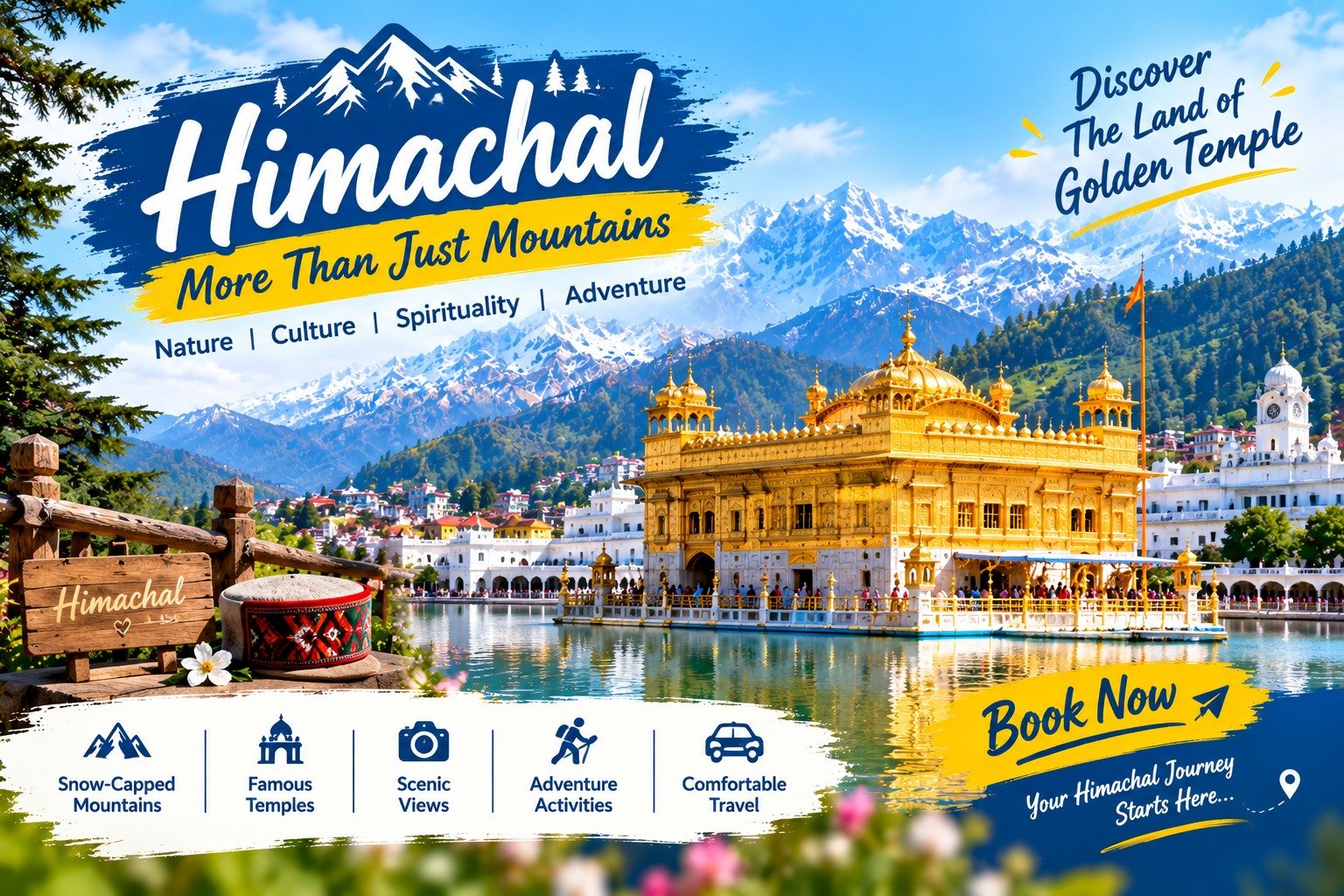 Himachal with Golden Temple package from Chandigarh by Talk to HimParisar